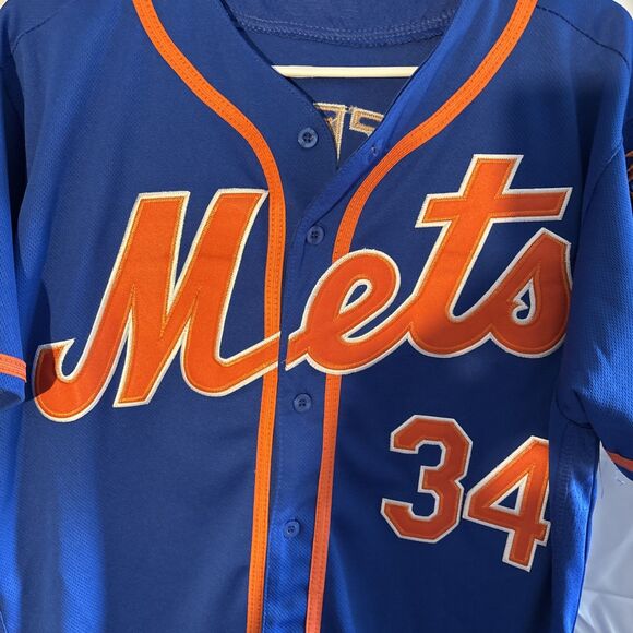 New York Mets Noah Syndergaard #34 MLB150 FlexBase Size 40 Men Medium Stitched - Picture 7 of 11